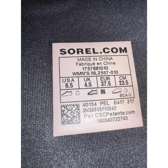 Sorel Women's Slimpack Riding Tall II Waterproof Boots in Black, Size 6.5 - Picture 7 of 7